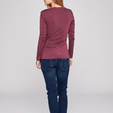 USPA LS Shirt Bridget Women - Grape Wine