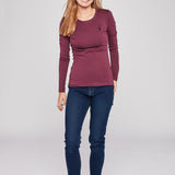 USPA LS Shirt Bridget Women - Grape Wine